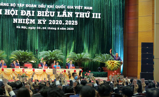 Đại hội đại biểu Đảng bộ Tập đoàn Dầu khí Quốc gia Việt Nam thành công tốt đẹp